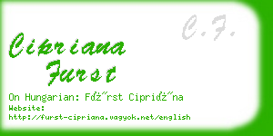 cipriana furst business card
